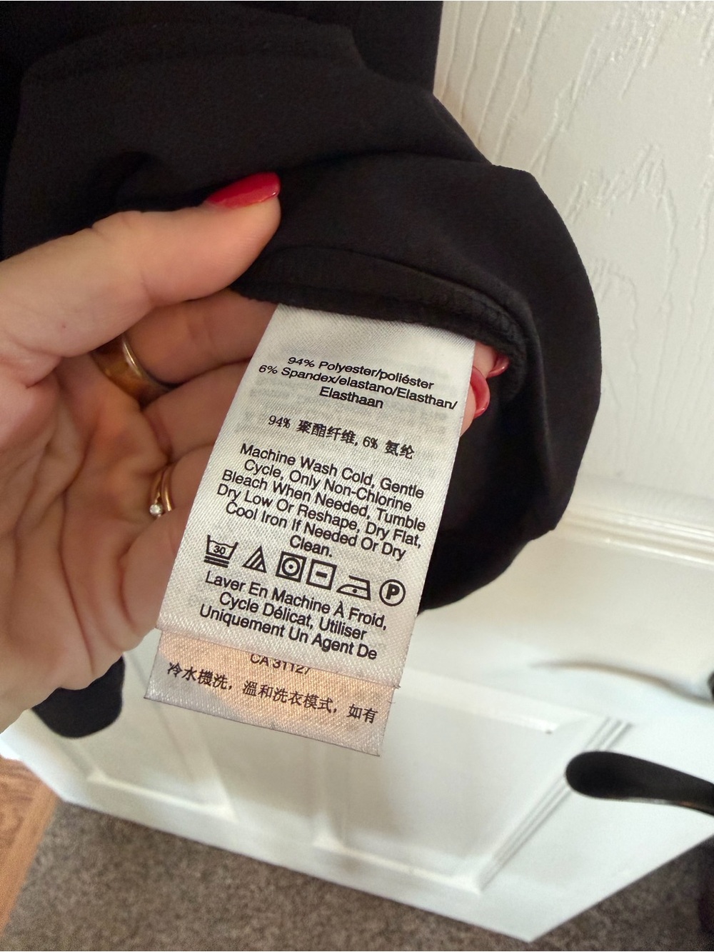 DKNY NWT Black Twist-Front Sheath Dress - Picture 3 of 4